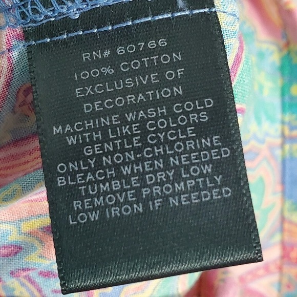 Lauren Ralph Lauren Women Tunic Shirt Size Large Button Up Paisley Casual Travel - Picture 5 of 11